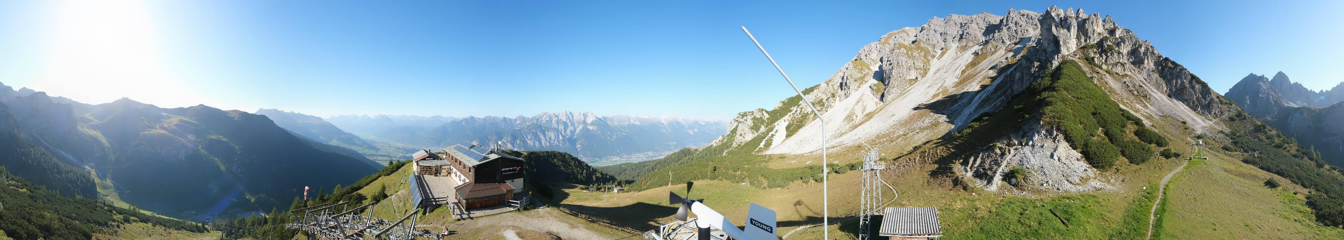 Archiv Foto Webcam Axams: Blick vom Birgitzköpflhaus