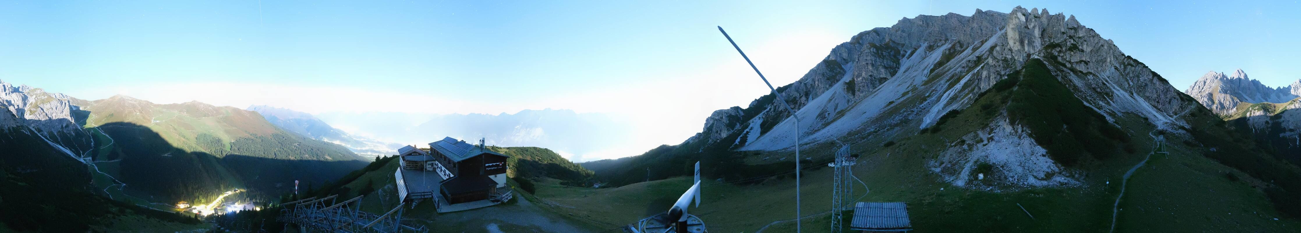 Archiv Foto Webcam Axams: Blick vom Birgitzköpflhaus