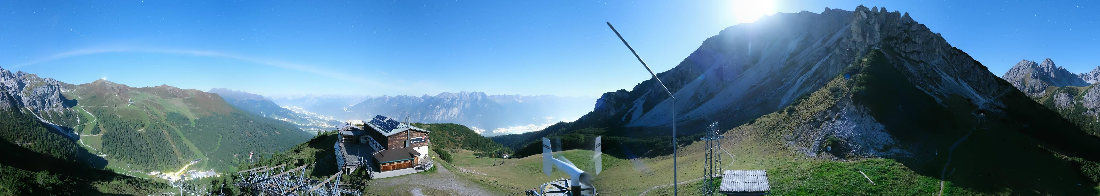 Archiv Foto Webcam Axams: Blick vom Birgitzköpflhaus