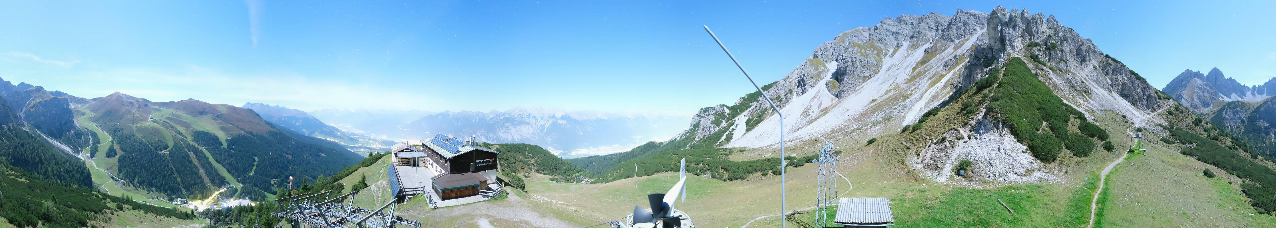 Archiv Foto Webcam Axams: Blick vom Birgitzköpflhaus