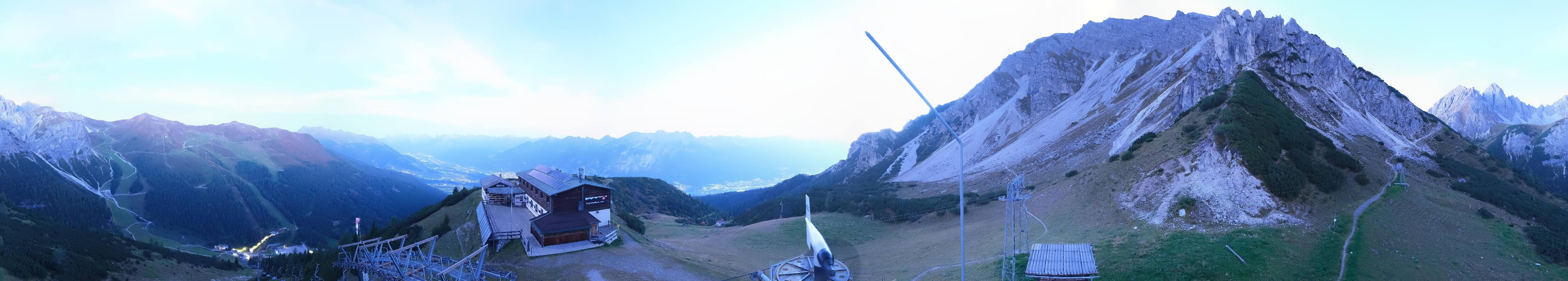 Archiv Foto Webcam Axams: Blick vom Birgitzköpflhaus