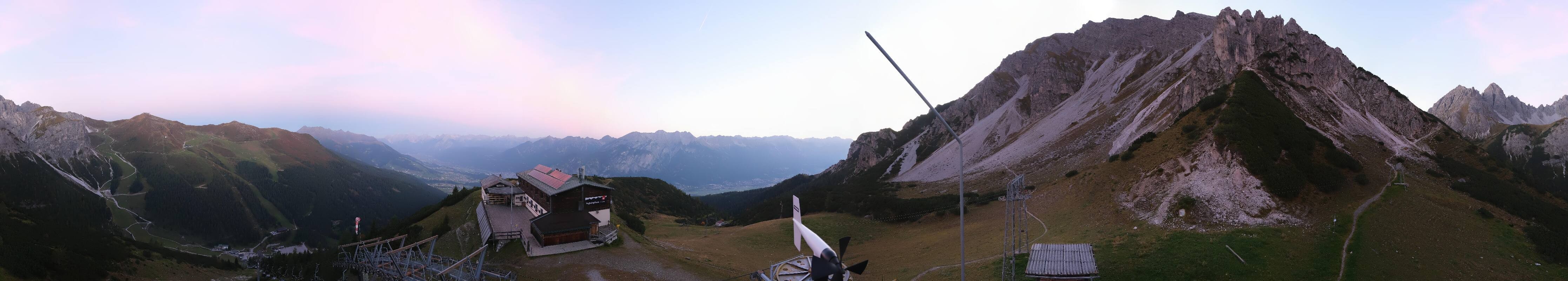 Archiv Foto Webcam Axams: Blick vom Birgitzköpflhaus