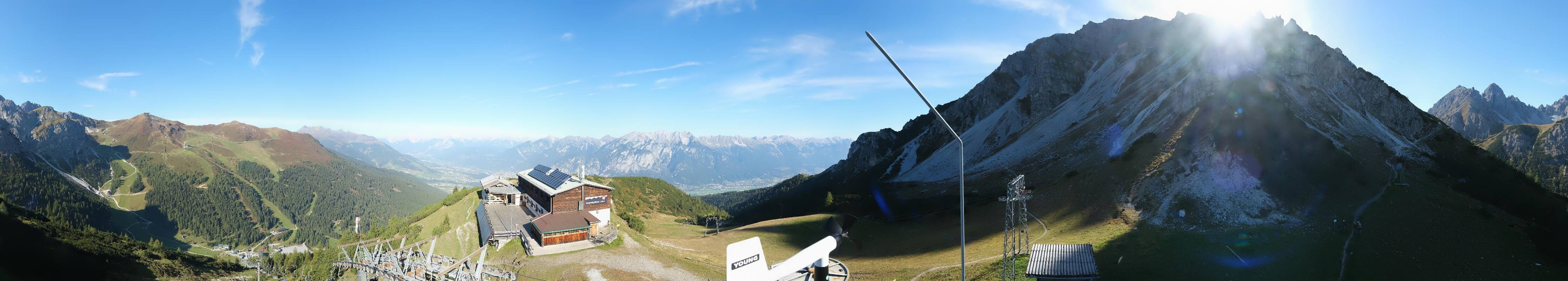 Archiv Foto Webcam Axams: Blick vom Birgitzköpflhaus