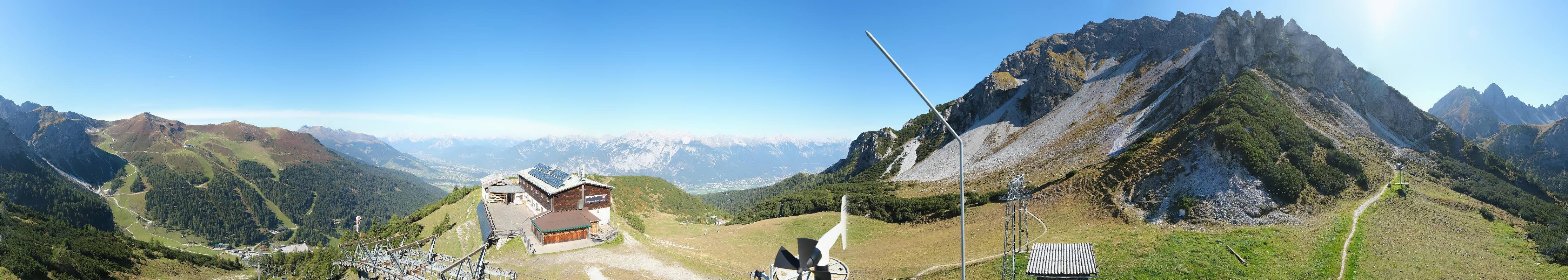 Archiv Foto Webcam Axams: Blick vom Birgitzköpflhaus