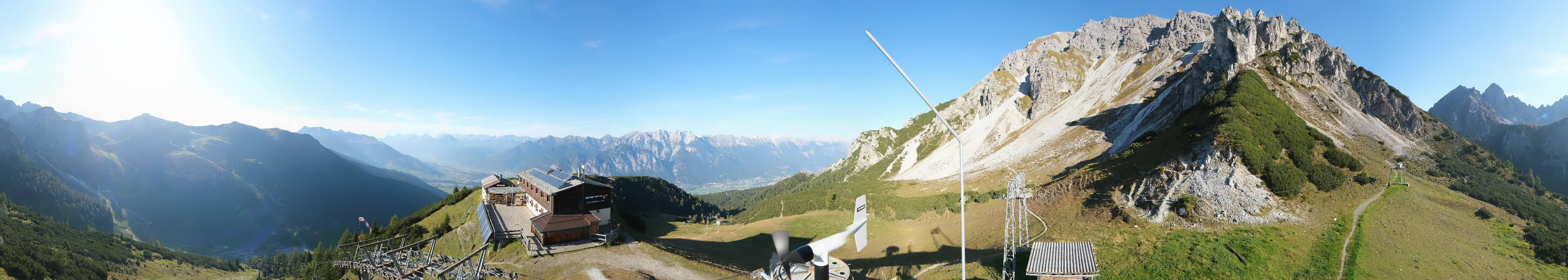 Archiv Foto Webcam Axams: Blick vom Birgitzköpflhaus