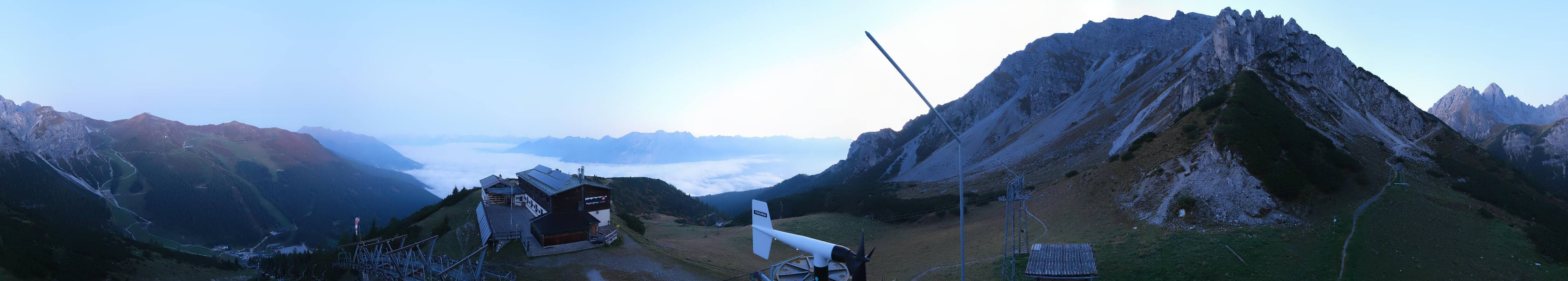 Archiv Foto Webcam Axams: Blick vom Birgitzköpflhaus