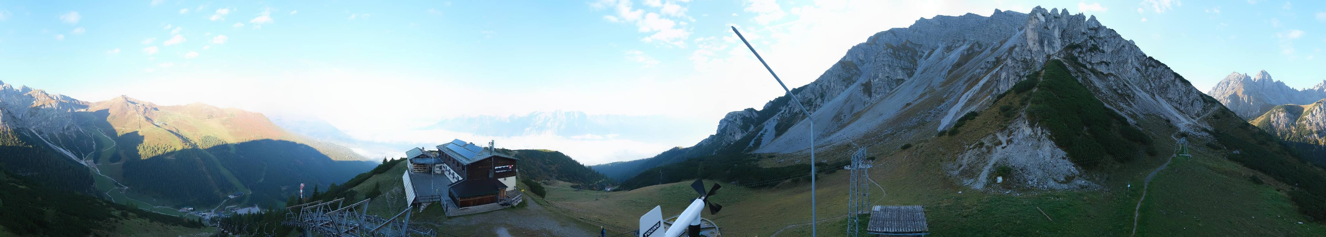 Archiv Foto Webcam Axams: Blick vom Birgitzköpflhaus