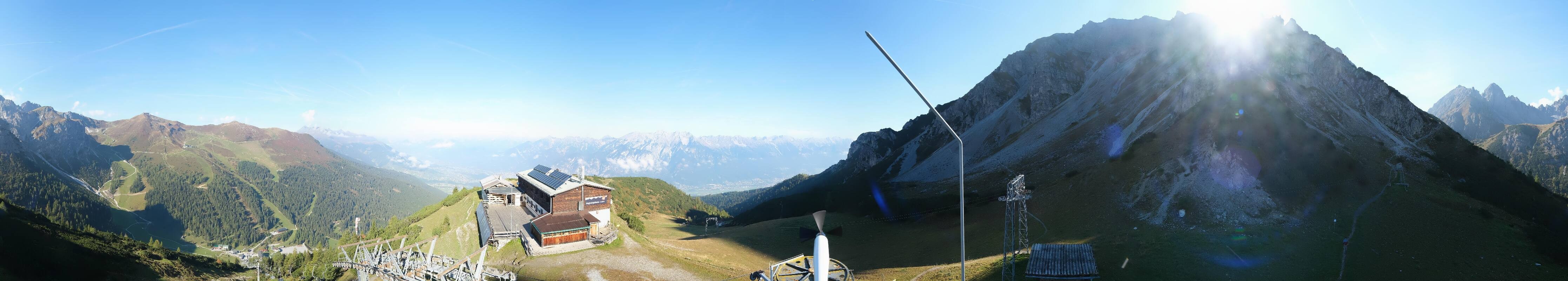 Archiv Foto Webcam Axams: Blick vom Birgitzköpflhaus
