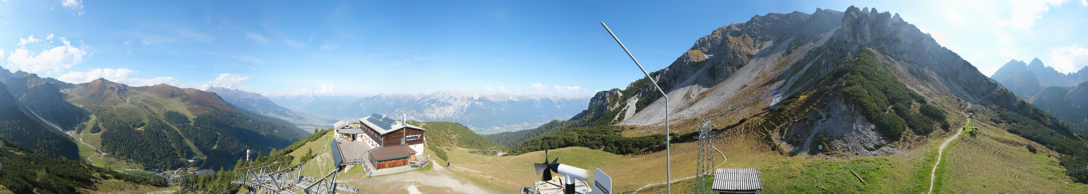 Archiv Foto Webcam Axams: Blick vom Birgitzköpflhaus