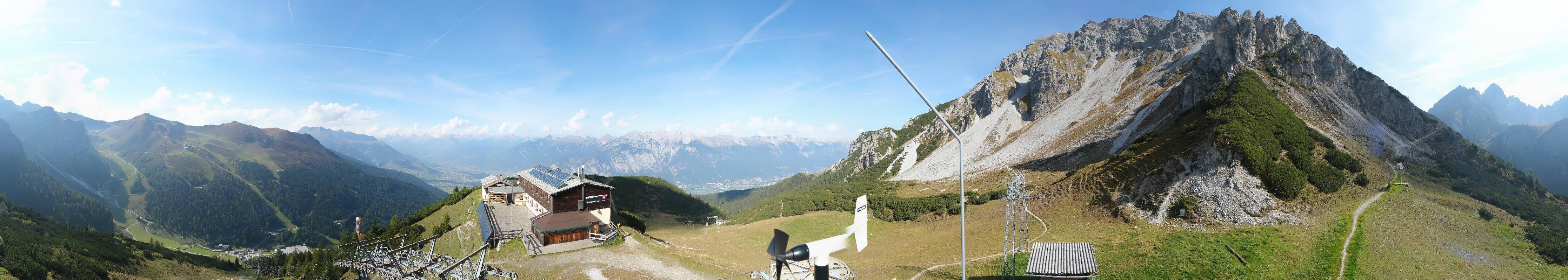 Archiv Foto Webcam Axams: Blick vom Birgitzköpflhaus