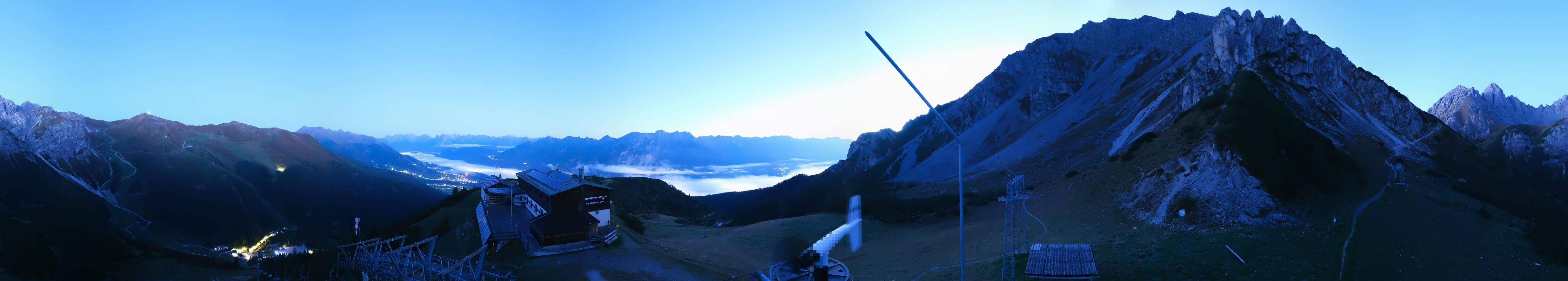 Archiv Foto Webcam Axams: Blick vom Birgitzköpflhaus