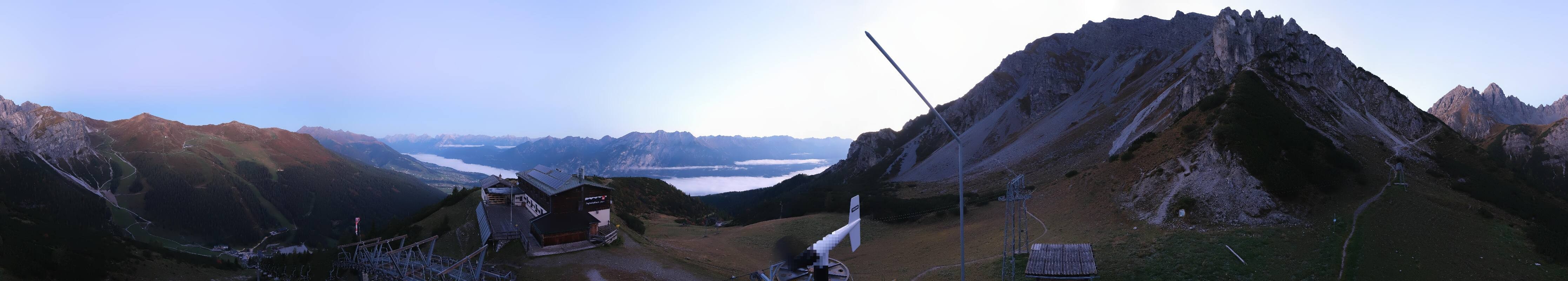 Archiv Foto Webcam Axams: Blick vom Birgitzköpflhaus