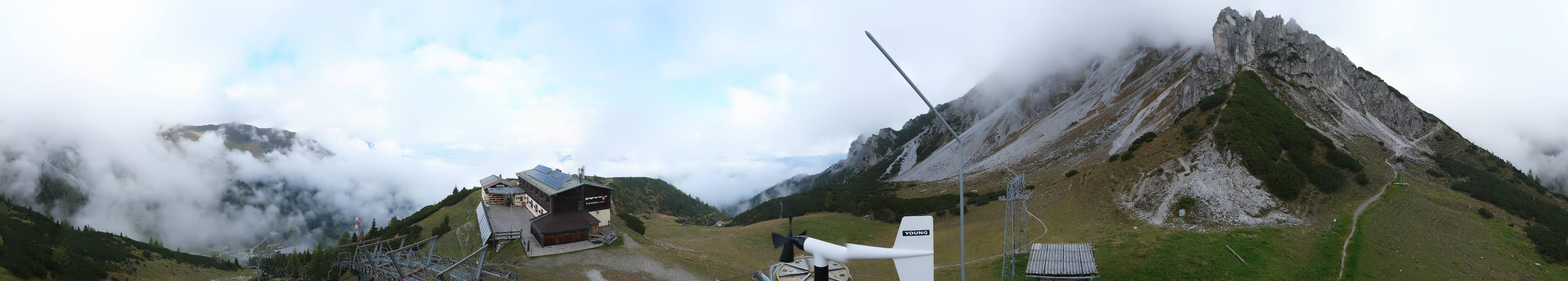 Archiv Foto Webcam Axams: Blick vom Birgitzköpflhaus