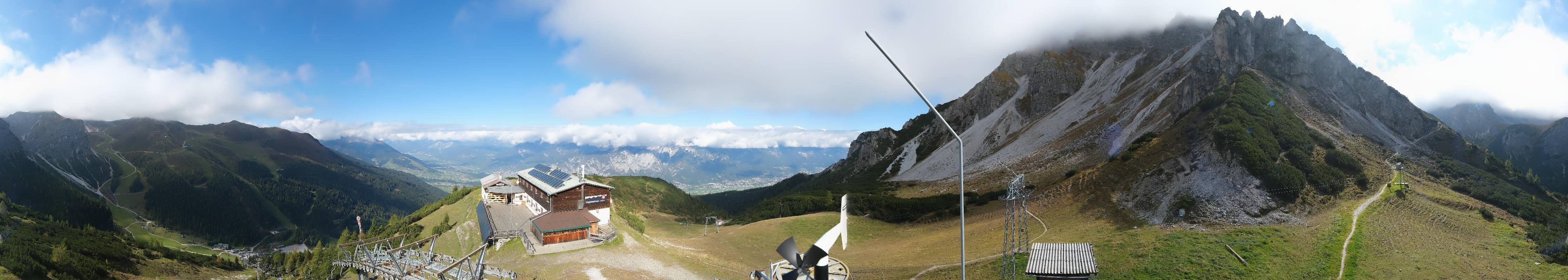 Archiv Foto Webcam Axams: Blick vom Birgitzköpflhaus