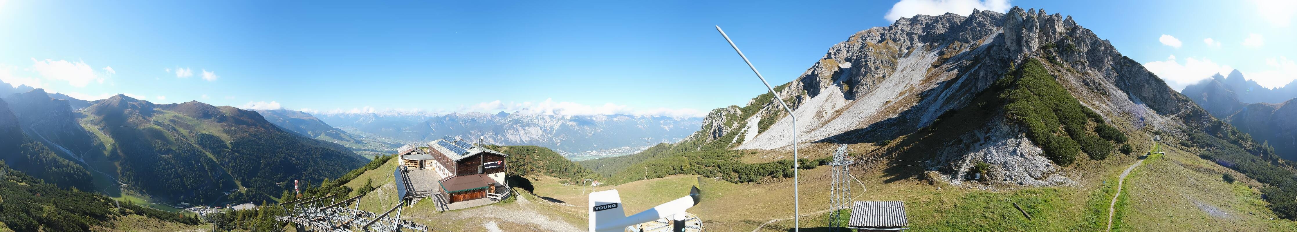 Archiv Foto Webcam Axams: Blick vom Birgitzköpflhaus