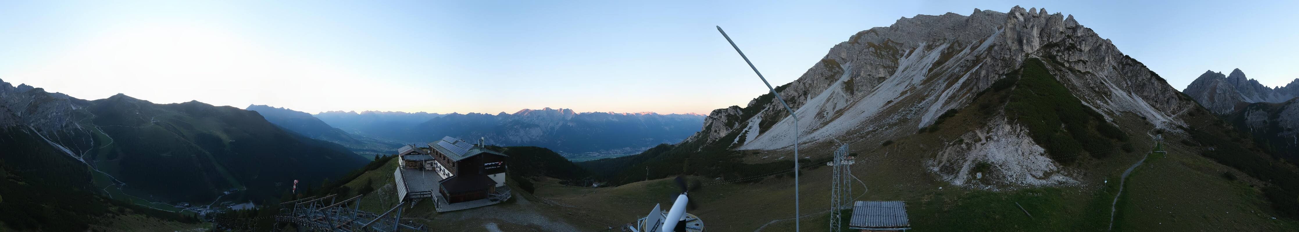 Archiv Foto Webcam Axams: Blick vom Birgitzköpflhaus