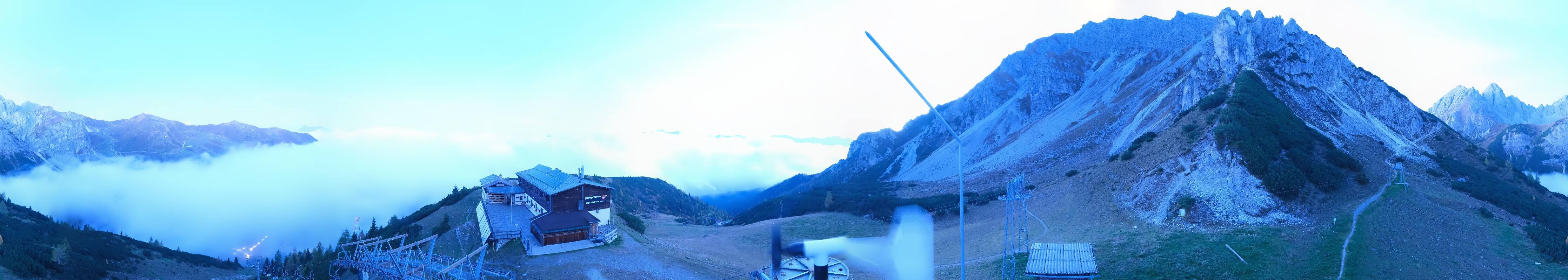 Archiv Foto Webcam Axams: Blick vom Birgitzköpflhaus