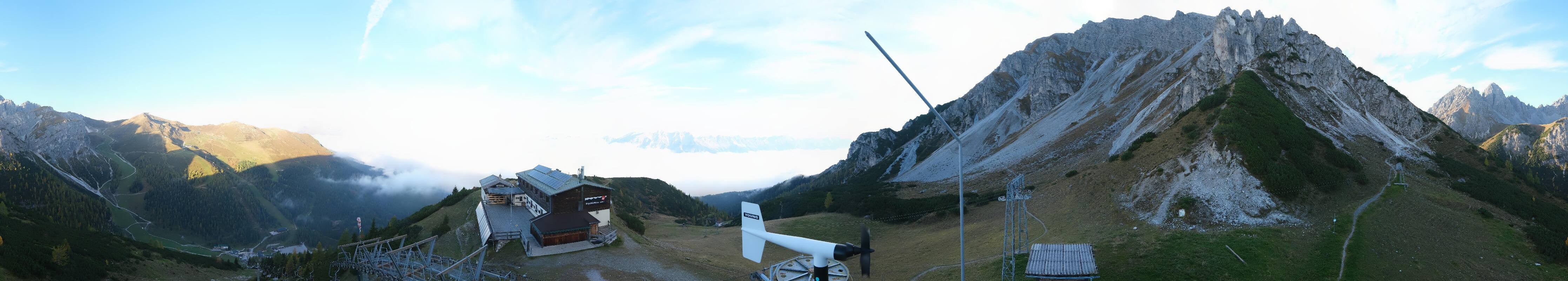 Archiv Foto Webcam Axams: Blick vom Birgitzköpflhaus