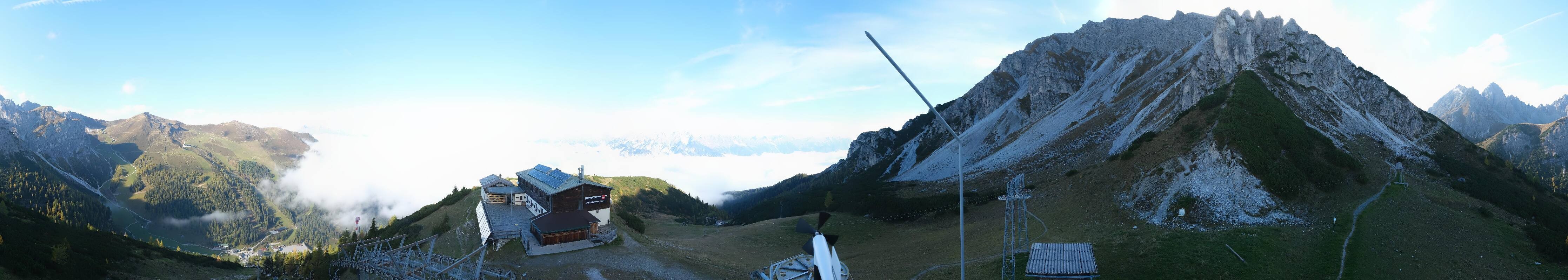 Archiv Foto Webcam Axams: Blick vom Birgitzköpflhaus