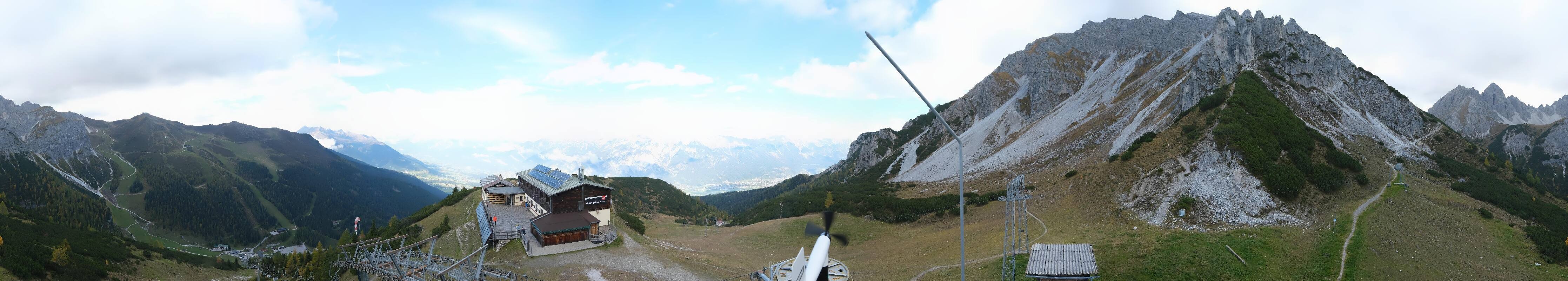 Archiv Foto Webcam Axams: Blick vom Birgitzköpflhaus
