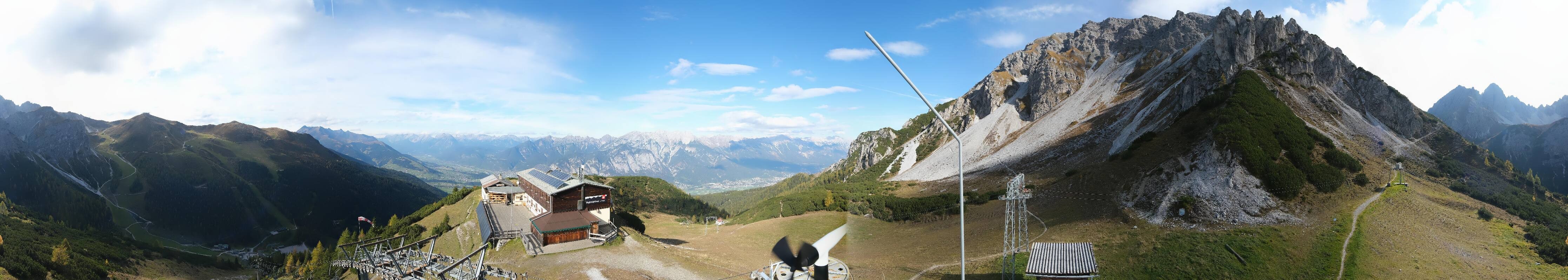 Archiv Foto Webcam Axams: Blick vom Birgitzköpflhaus