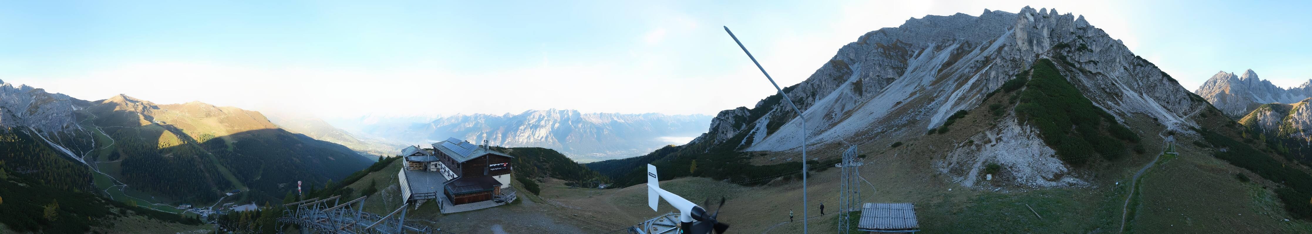 Archiv Foto Webcam Axams: Blick vom Birgitzköpflhaus