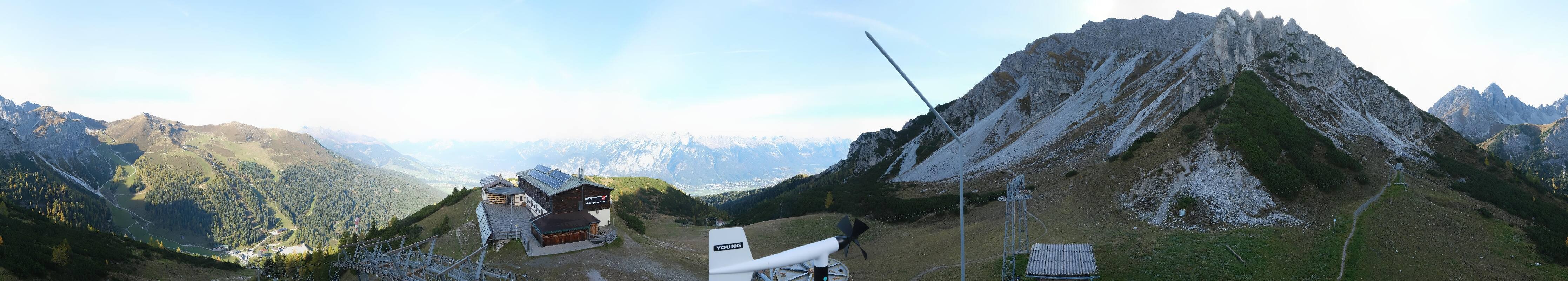 Archiv Foto Webcam Axams: Blick vom Birgitzköpflhaus