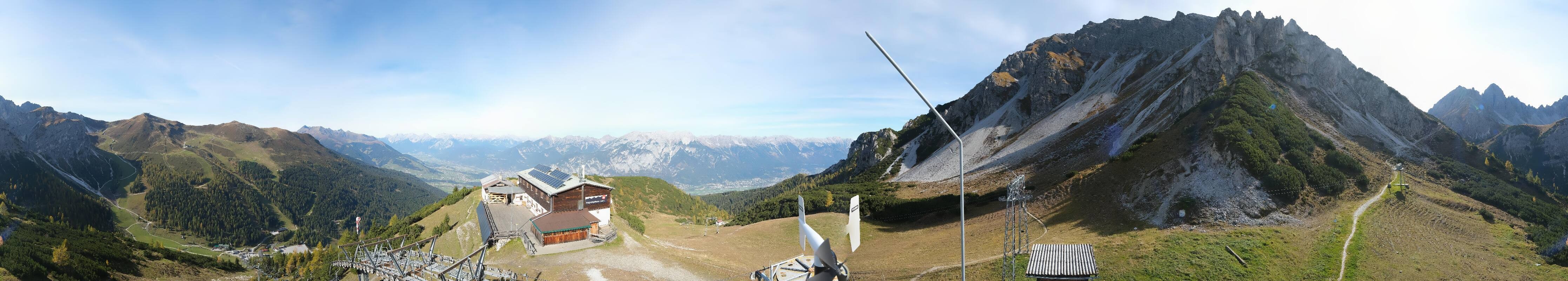 Archiv Foto Webcam Axams: Blick vom Birgitzköpflhaus