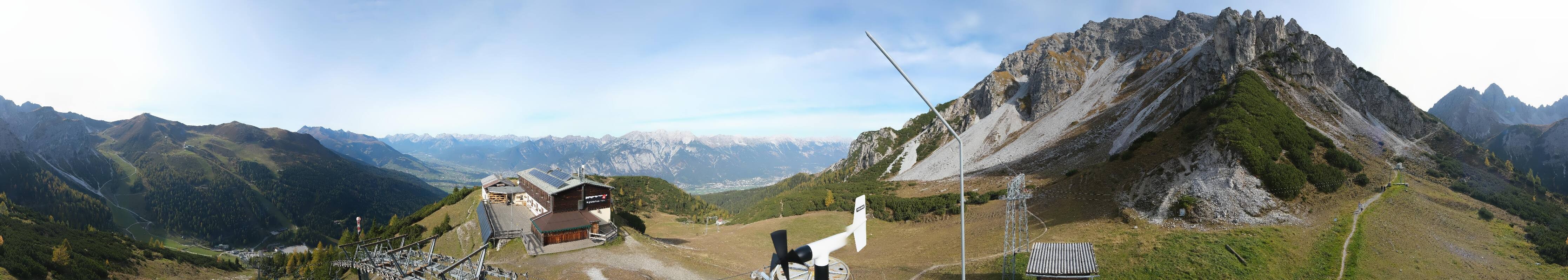 Archiv Foto Webcam Axams: Blick vom Birgitzköpflhaus