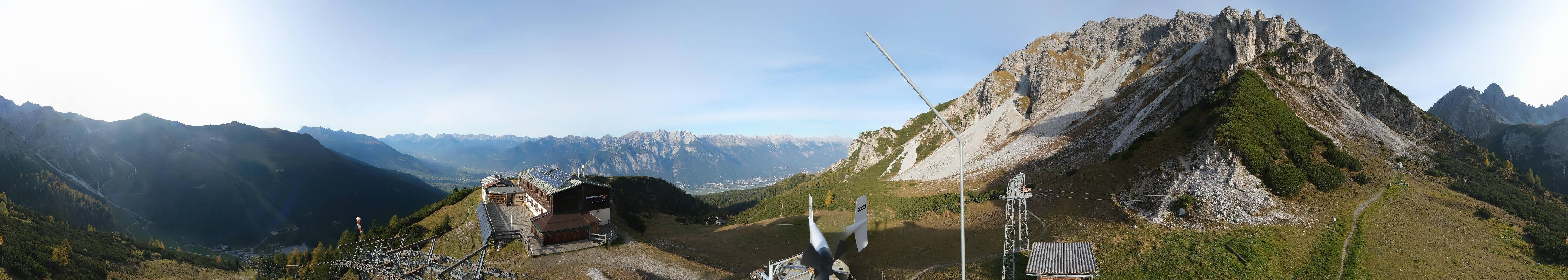 Archiv Foto Webcam Axams: Blick vom Birgitzköpflhaus