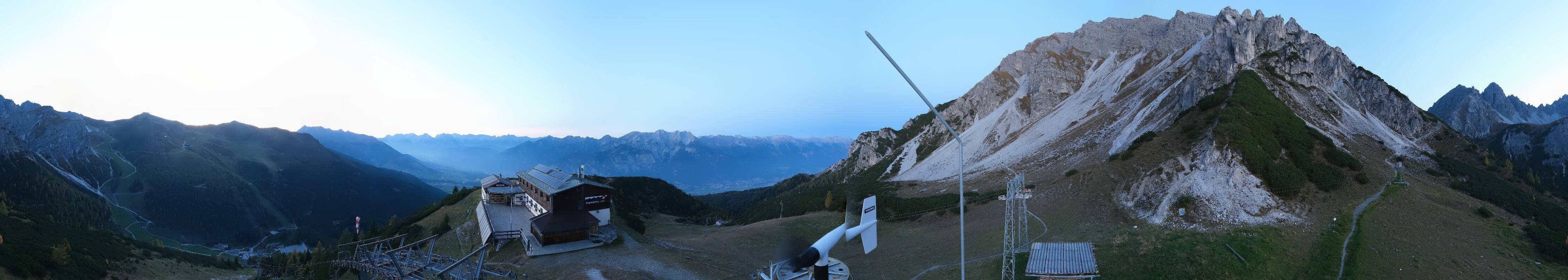 Archiv Foto Webcam Axams: Blick vom Birgitzköpflhaus