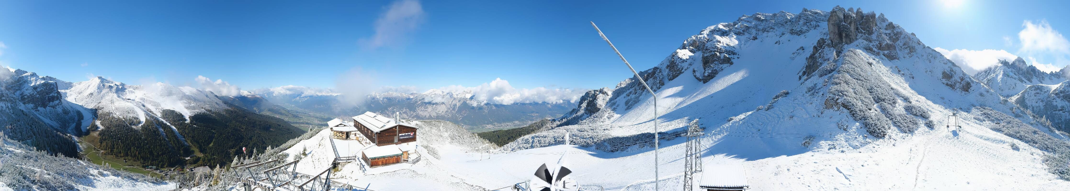 Archiv Foto Webcam Axams: Blick vom Birgitzköpflhaus