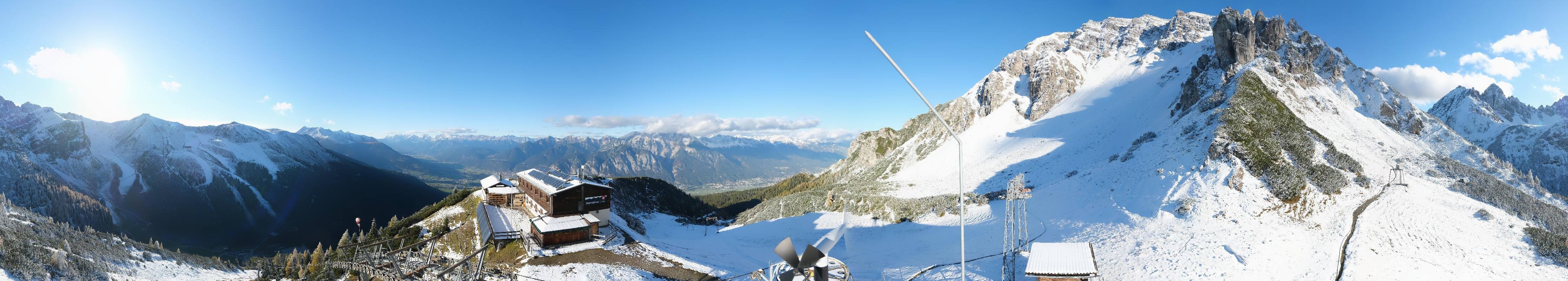Archiv Foto Webcam Axams: Blick vom Birgitzköpflhaus