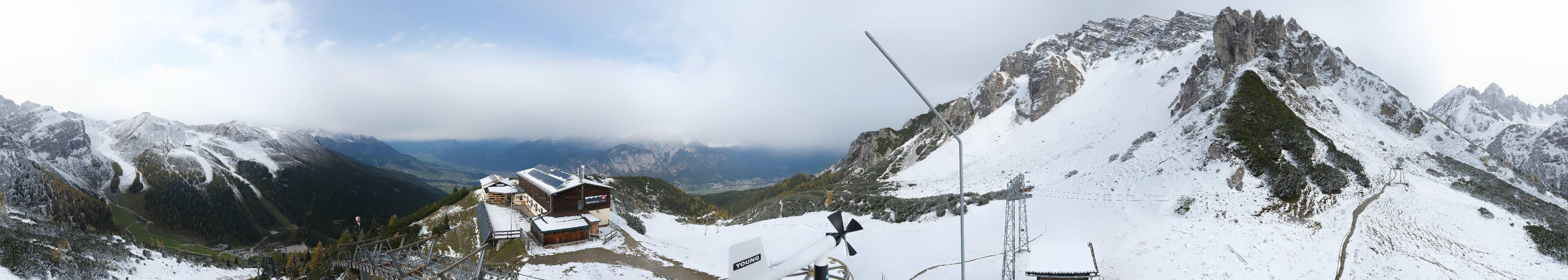Archiv Foto Webcam Axams: Blick vom Birgitzköpflhaus