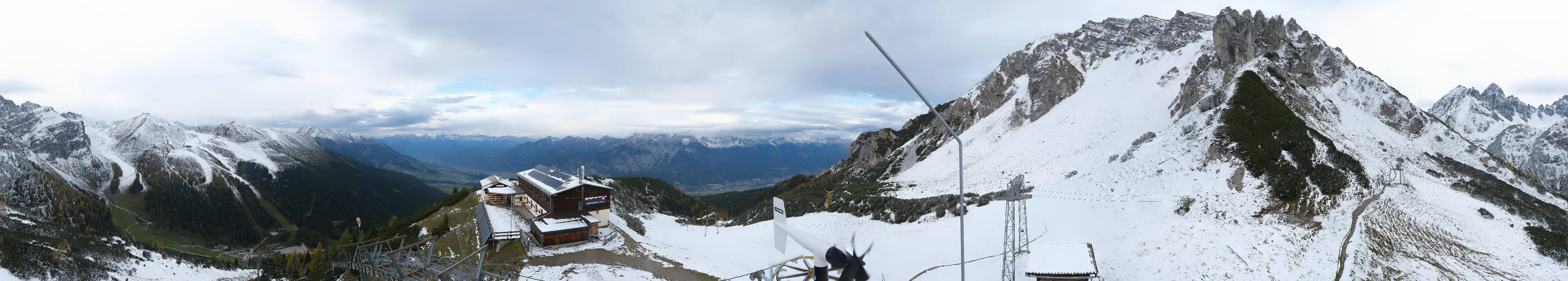 Archiv Foto Webcam Axams: Blick vom Birgitzköpflhaus