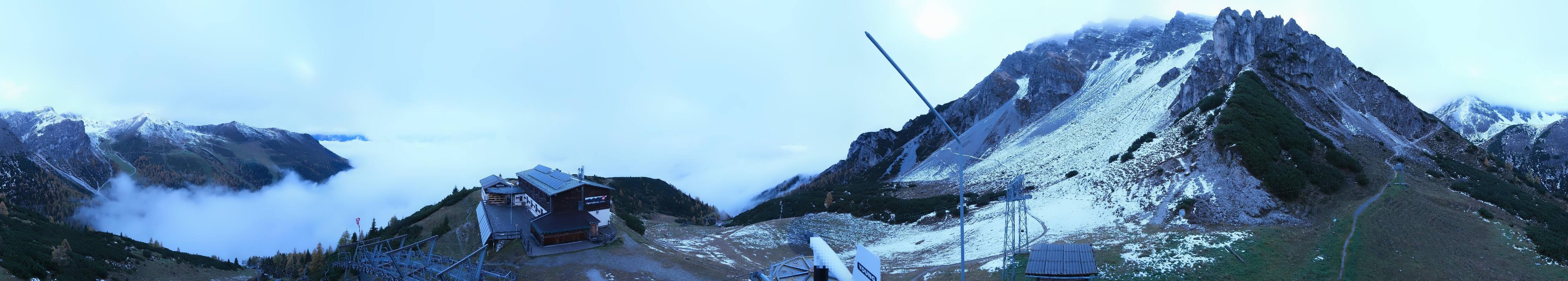 Archiv Foto Webcam Axams: Blick vom Birgitzköpflhaus