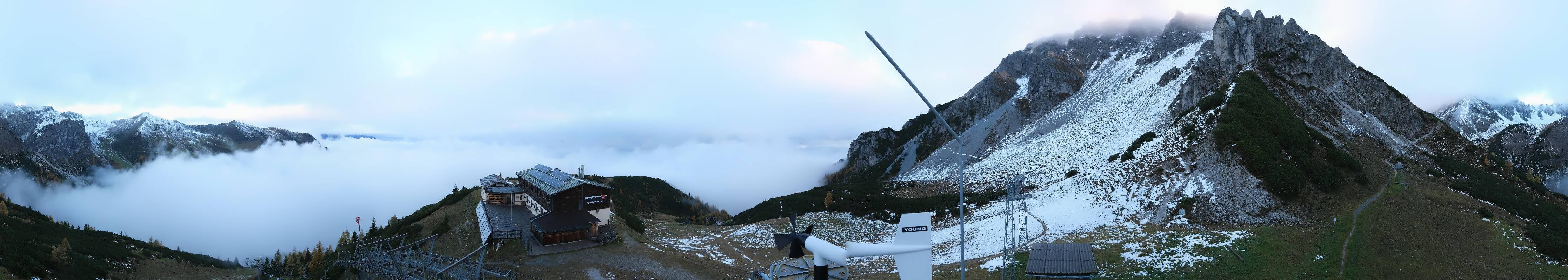 Archiv Foto Webcam Axams: Blick vom Birgitzköpflhaus