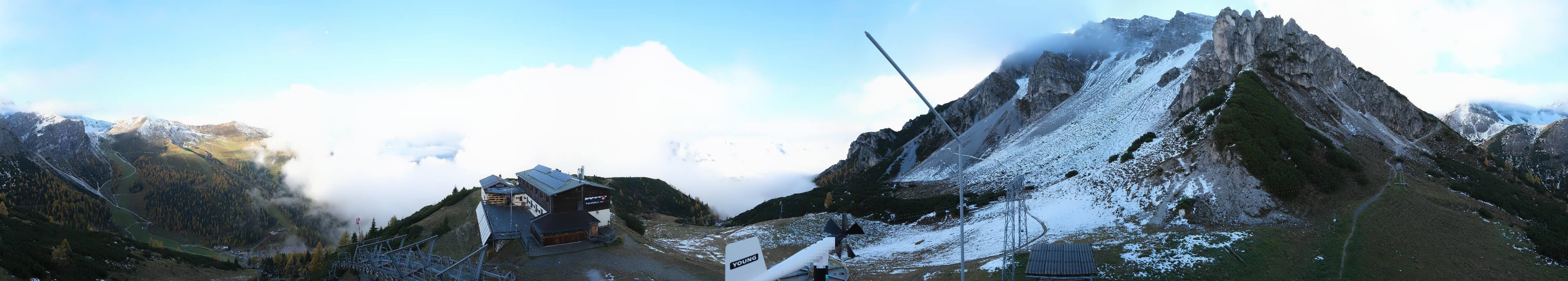 Archiv Foto Webcam Axams: Blick vom Birgitzköpflhaus