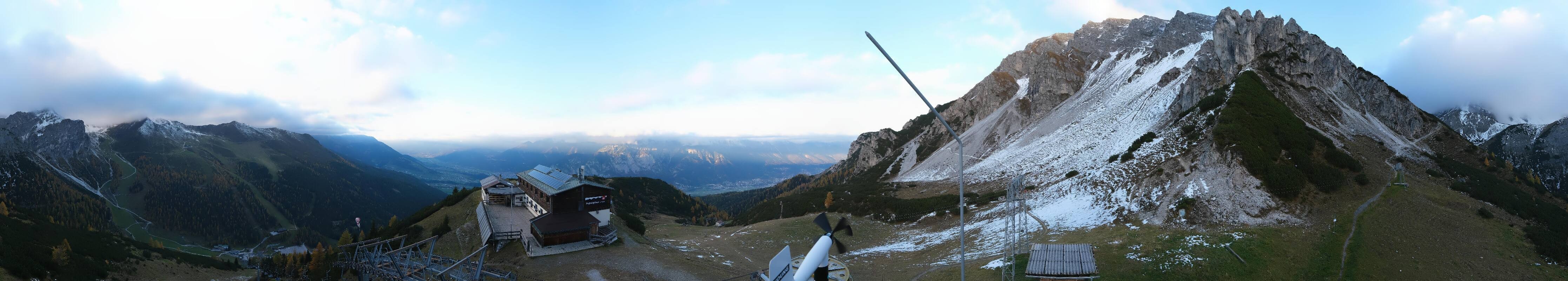 Archiv Foto Webcam Axams: Blick vom Birgitzköpflhaus