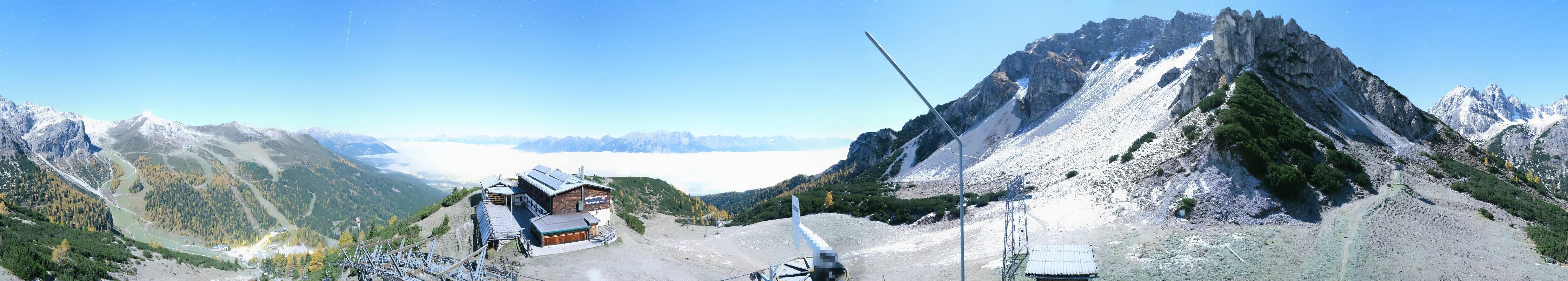 Archiv Foto Webcam Axams: Blick vom Birgitzköpflhaus