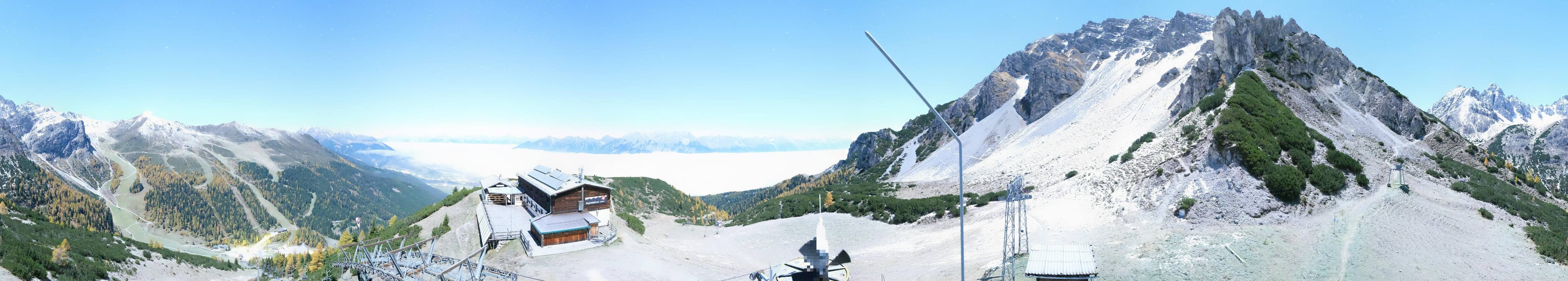 Archiv Foto Webcam Axams: Blick vom Birgitzköpflhaus