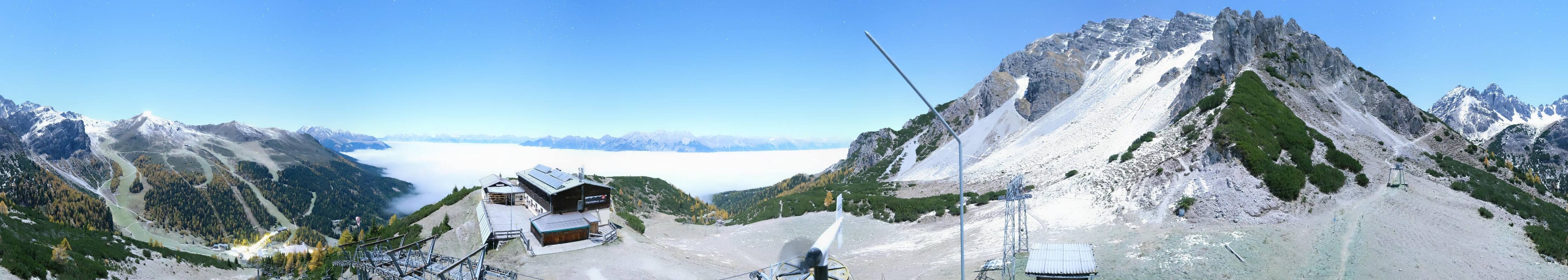 Archiv Foto Webcam Axams: Blick vom Birgitzköpflhaus
