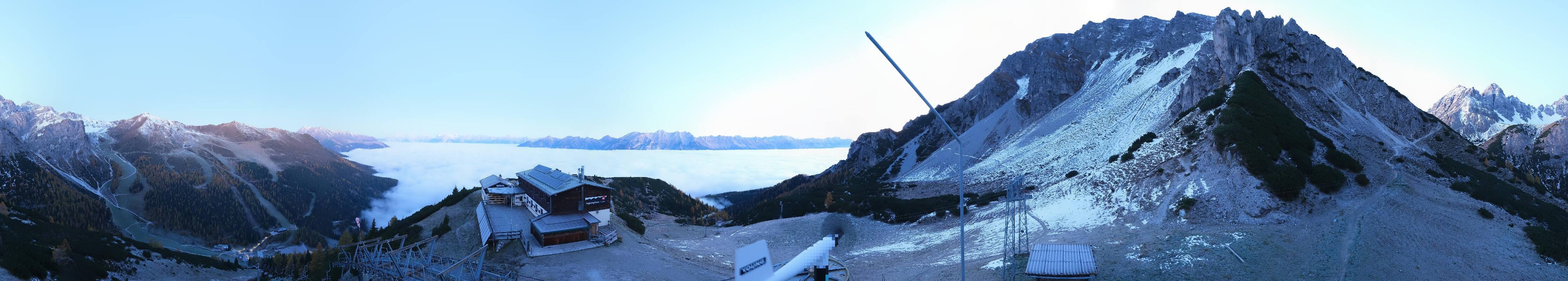 Archiv Foto Webcam Axams: Blick vom Birgitzköpflhaus