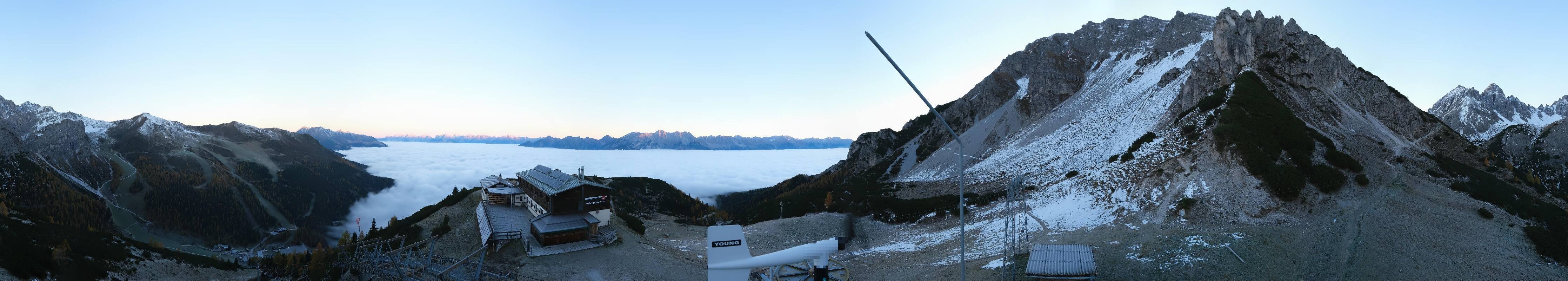 Archiv Foto Webcam Axams: Blick vom Birgitzköpflhaus