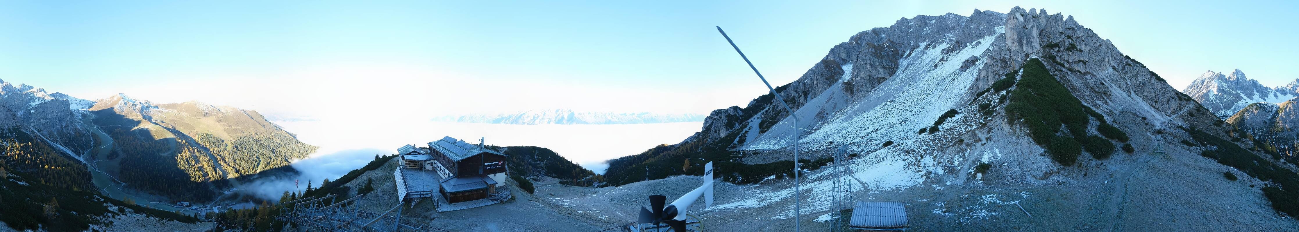 Archiv Foto Webcam Axams: Blick vom Birgitzköpflhaus