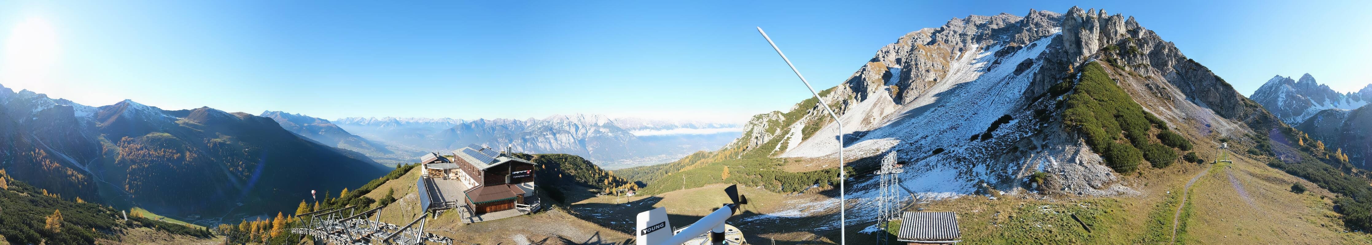 Archiv Foto Webcam Axams: Blick vom Birgitzköpflhaus