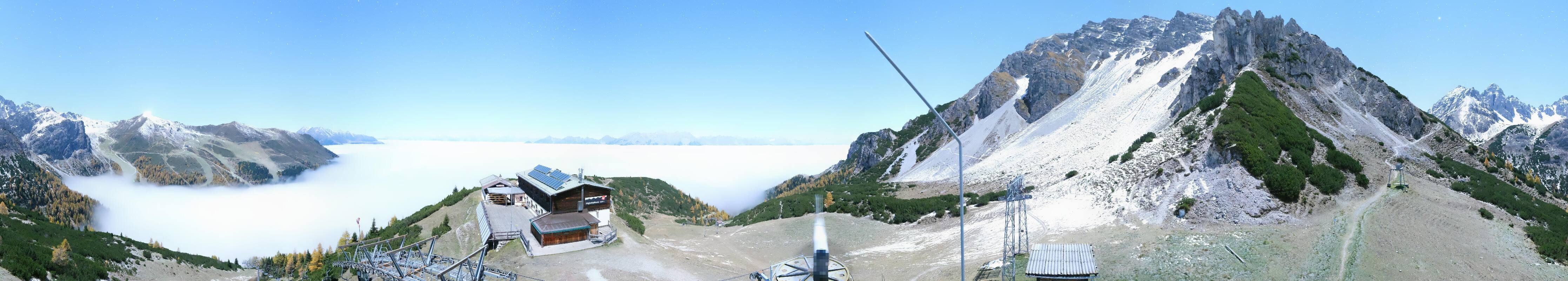 Archiv Foto Webcam Axams: Blick vom Birgitzköpflhaus