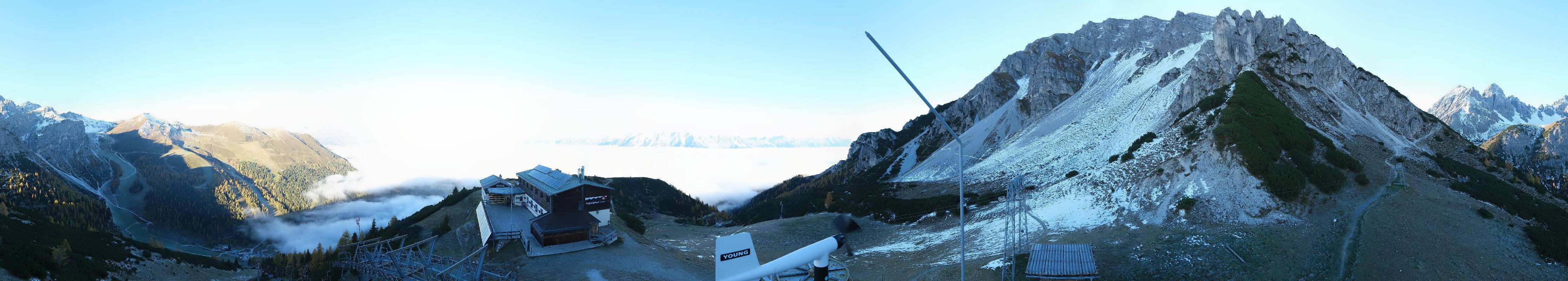 Archiv Foto Webcam Axams: Blick vom Birgitzköpflhaus