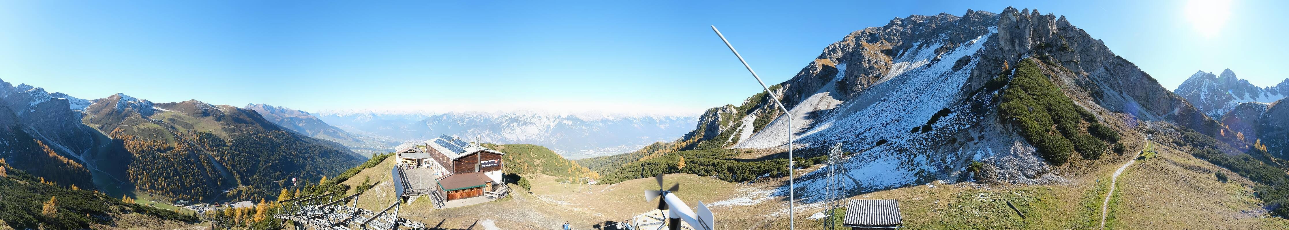 Archiv Foto Webcam Axams: Blick vom Birgitzköpflhaus