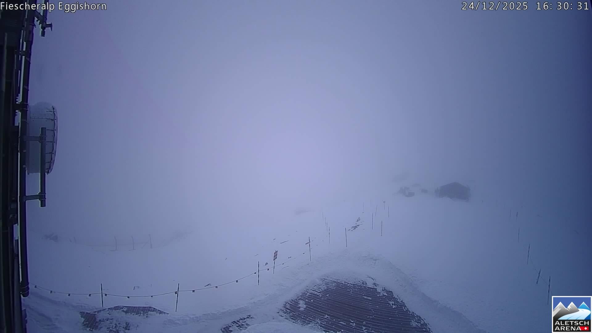 Archiv Foto Webcam Aletsch Arena: Grosser Aletschgletscher (Eggishorn)